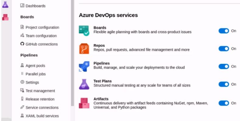 Azure DevOps services
